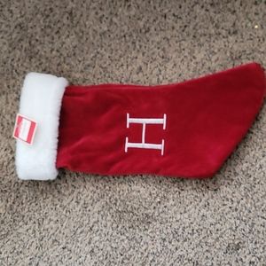 NWT monogrammed H stocking